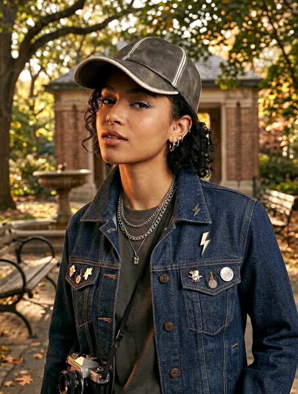 Yohji Yamamoto Brown Leather Baseball Cap Adjustable Strap Solid XL